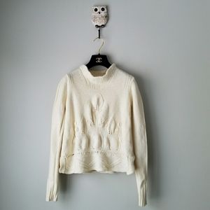  Rosie Neira | Ivory Wool Blend Sweater